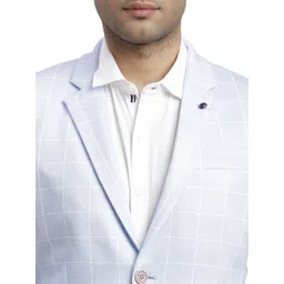 turtle Men Checkered Single Breasted Casual Blazer image 5