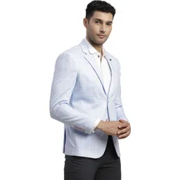 turtle Men Checkered Single Breasted Casual Blazer image 4