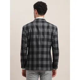 turtle Men Checkered Single Breasted Casual Blazer image 2