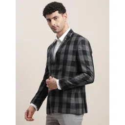 turtle Men Checkered Single Breasted Casual Blazer image 3