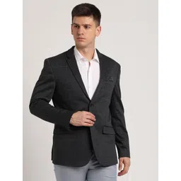 turtle Men Solid Single Breasted Casual Blazer image 1