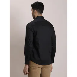 Turtle Black Cotton Slim Fit Dobby Shirt image 2