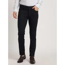 Turtle Black Knitted Ultra Slim Fit Trousers-picture-19