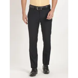 Turtle Black Rayon Slim Fit Trousers-picture-38