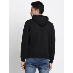 Turtle Black Relaxed Fit Logo Printed Hooded Sweatshirt image 2
