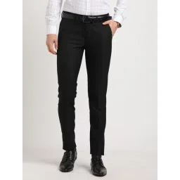 Turtle Black Slim Fit Trousers-picture-26