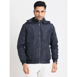 Turtle Blue Relaxed Fit Hooded Jacket-picture-44