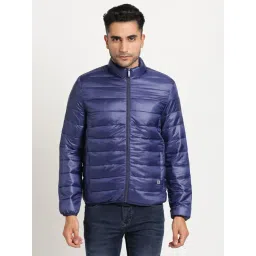 Turtle Blue Relaxed Fit Puffer Jacket-picture-42