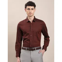 Turtle Checked Standard Slim Fit Pure Cotton Formal Shirt-picture-29