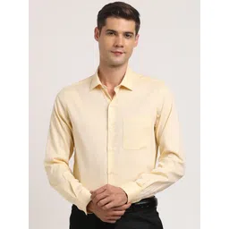 Turtle  Classic Slim Fit Spread Collar Cotton Formal Shirt-picture-11