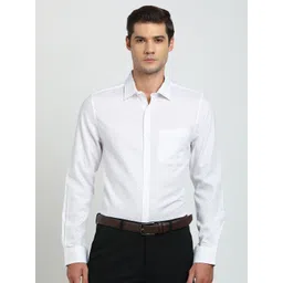 Turtle Classic Slim Fit Spread Collar Printed Pure Cotton Formal Shirt-picture-35