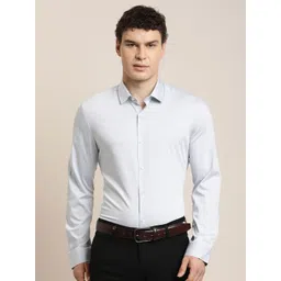 Turtle Classic Spread Collar Pure Cotton Slim Fit Formal Shirt-picture-38