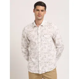 Turtle Floral Printed Relaxed Slim Fit Pure Cotton Casual Shirt-picture-33