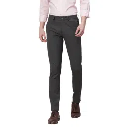 Turtle Grey Ultra Slim Fit Chequered Trousers-picture-39