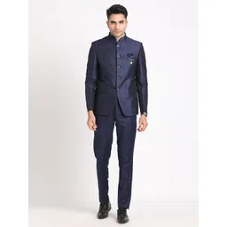 turtle Men 2 Piece Suit Self Design Suit-picture-45