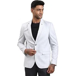 turtle Men Checkered Knitted Grey Casual Blazer||Blazer for Men||Casual Blazer-picture-25