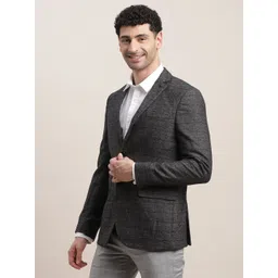turtle Men Checkered Single Breasted Casual Blazer-picture-21