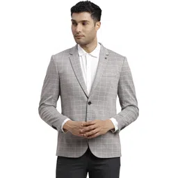 turtle Men Checkered Single Breasted Casual Blazer-picture-27