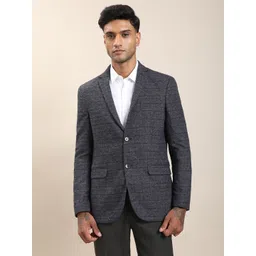 turtle Men Checkered Single Breasted Casual Blazer-picture-41