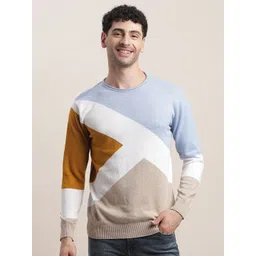 Turtle Men Colourblocked Pullover Sweater-picture-41
