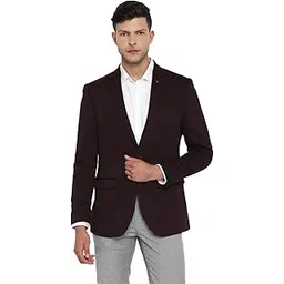 turtle Men Cotton Stretch Dobby Print Blazer-picture-30