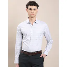 Turtle Men Grid Tattersall Checked Cotton Slim Fit Shirts-picture-37