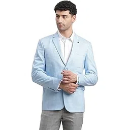 turtle Men Knitted Casual Sky Blue Blazer||Men's Blazer-picture-29