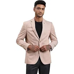 turtle Men Knitted Tailored Fit Solid Beige Casual Blazer||Blazer for Men||Casual Blazer-picture-25
