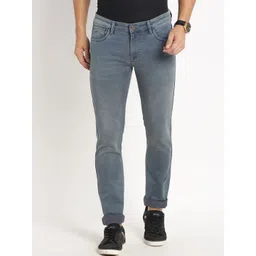 Turtle Men Mid-Rise Narrow Tapered Fit Clean Look Light Fade Stretchable Jeans-picture-24