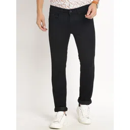 Turtle Men Mid-Rise Narrow Tapered Fit Clean Look Stretchable Jeans-picture-32