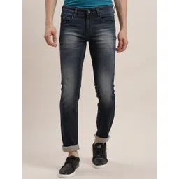 Turtle Men Narrow Tapered Fit Mid-Rise Heavy Fade Stretchable Jeans-picture-32