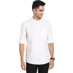turtle Men Printed Pure Cotton Straight Kurta-picture-10
