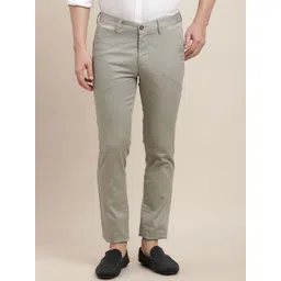 Turtle Men Printed Relaxed Tapered Fit Chinos Trousers-picture-23