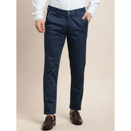 Turtle Men Printed Relaxed Tapered Fit Chinos Trousers-picture-30