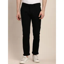 Turtle Men Relaxed Skinny Fit Chinos Trousers-picture-35