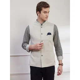 turtle Men Self Design Nehru Jacket-picture-11