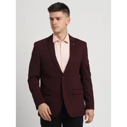 turtle Men Self Design Single Breasted Casual Blazer-picture-28