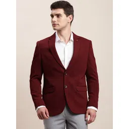 turtle Men Self Design Single Breasted Casual Blazer-picture-14