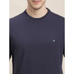 Turtle Men Solid Round Neck Cotton Slim Fit T-shirt image 4