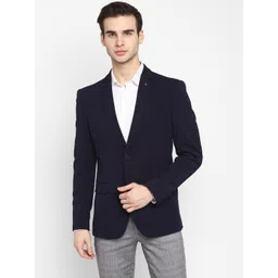 turtle Men Solid Single Breasted Casual Blazer-picture-13