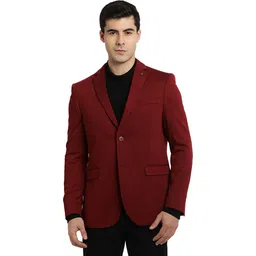 turtle Men Solid Single Breasted Casual Blazer-picture-28
