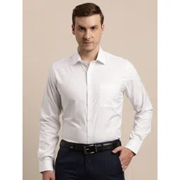 Turtle Men Solid Spread Collar Formal Shirt-picture-37