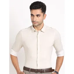 Turtle Men Standard Slim Fit Spread Collar Micro Ditsy Printed Cotton Formal Shirt-picture-21