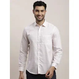 Turtle Men Standard Spread Collar Micro Ditsy Printed Lyocell Slim Fit Formal Shirt-picture-29