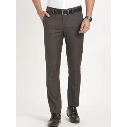 Turtle Men Tailored Slim Fit Easy Wash Formal Trousers-picture-17