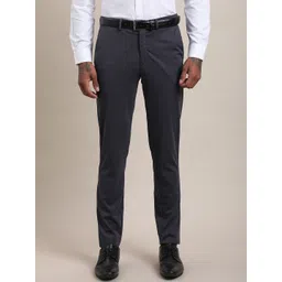 Turtle Men Tailored Slim Fit Mid-Rise Flat Front Formal Trouser-picture-36