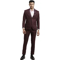 turtle Men Two Piece Self Design Suit-picture-32