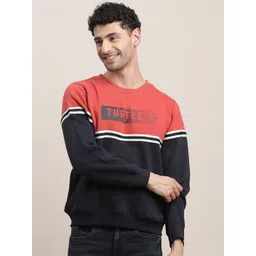 Turtle Men Typography Printed Longline Pullover Sweatshirt-picture-23