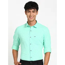 Turtle Micro Ditsy Printed Relaxed Slim Fit Formal Shirt-picture-12