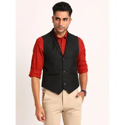 turtle Self Design Men Waistcoat-picture-14